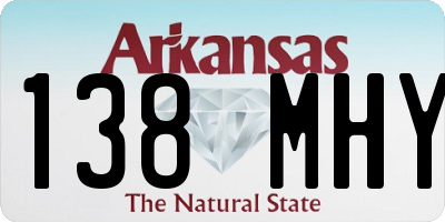 AR license plate 138MHY