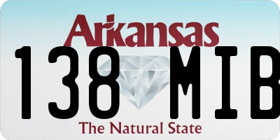 AR license plate 138MIB