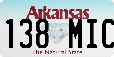 AR license plate 138MIC