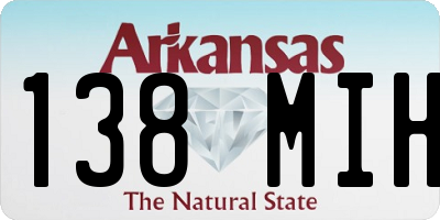 AR license plate 138MIH