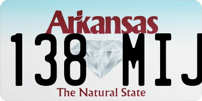AR license plate 138MIJ