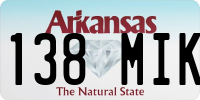 AR license plate 138MIK