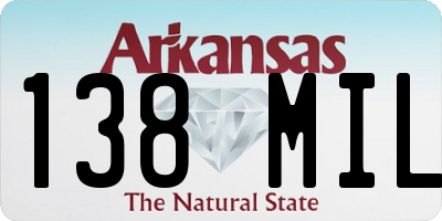 AR license plate 138MIL