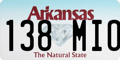 AR license plate 138MIO