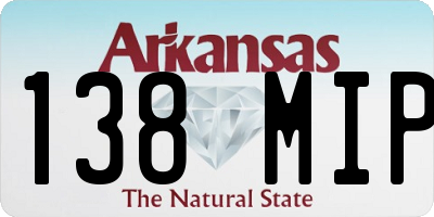 AR license plate 138MIP