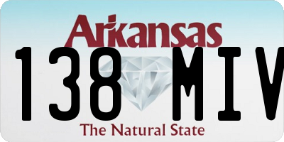 AR license plate 138MIV