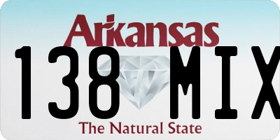 AR license plate 138MIX