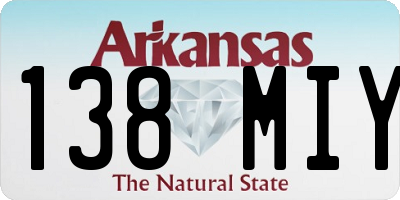 AR license plate 138MIY