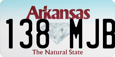 AR license plate 138MJB