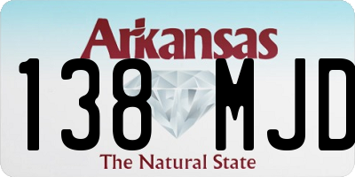 AR license plate 138MJD