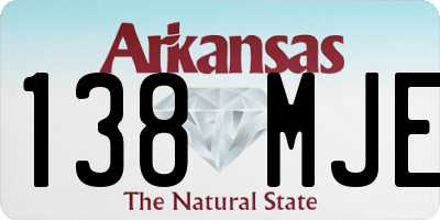 AR license plate 138MJE