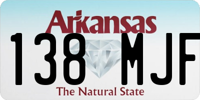 AR license plate 138MJF