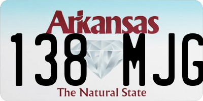 AR license plate 138MJG