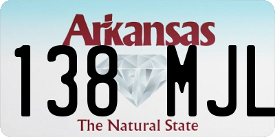 AR license plate 138MJL
