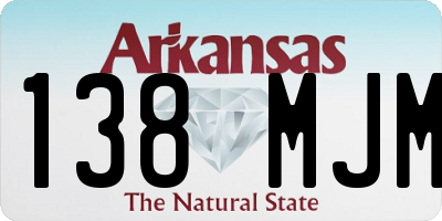 AR license plate 138MJM