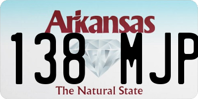 AR license plate 138MJP