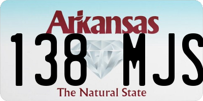 AR license plate 138MJS