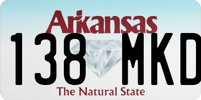 AR license plate 138MKD