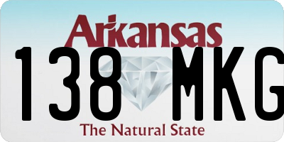 AR license plate 138MKG