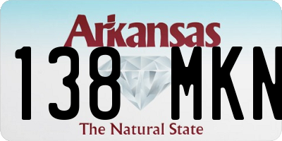 AR license plate 138MKN