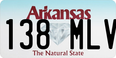AR license plate 138MLV