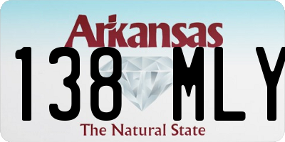 AR license plate 138MLY