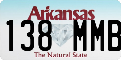 AR license plate 138MMB