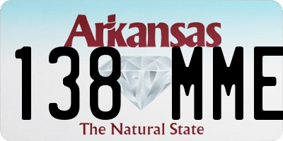 AR license plate 138MME
