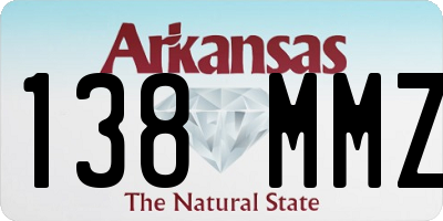 AR license plate 138MMZ