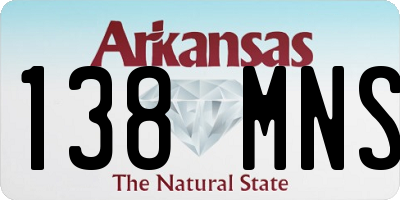 AR license plate 138MNS