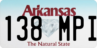 AR license plate 138MPI