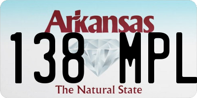 AR license plate 138MPL