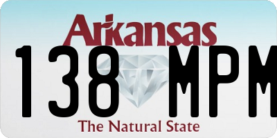 AR license plate 138MPM