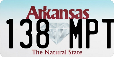 AR license plate 138MPT