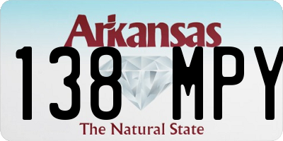 AR license plate 138MPY