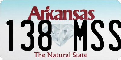 AR license plate 138MSS