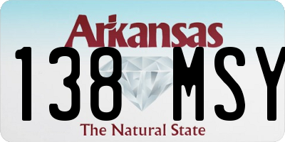 AR license plate 138MSY