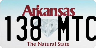 AR license plate 138MTC