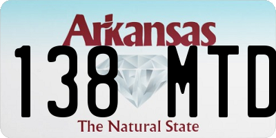 AR license plate 138MTD