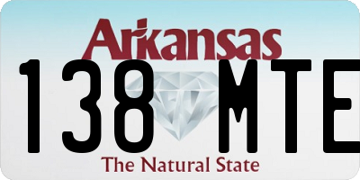 AR license plate 138MTE