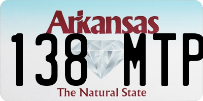 AR license plate 138MTP