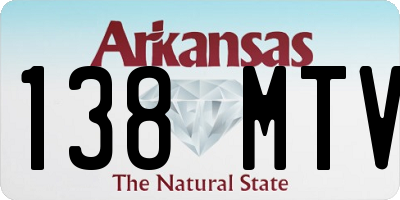 AR license plate 138MTV
