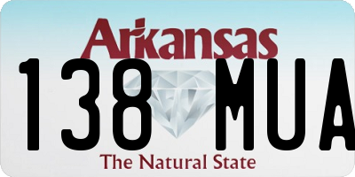 AR license plate 138MUA