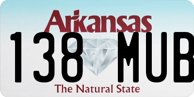 AR license plate 138MUB