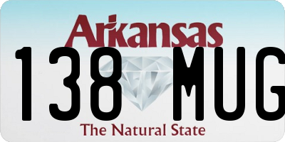 AR license plate 138MUG