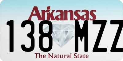 AR license plate 138MZZ
