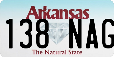 AR license plate 138NAG