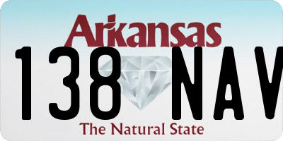 AR license plate 138NAV