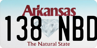 AR license plate 138NBD