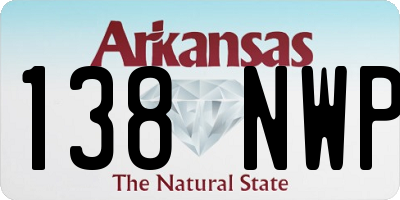 AR license plate 138NWP